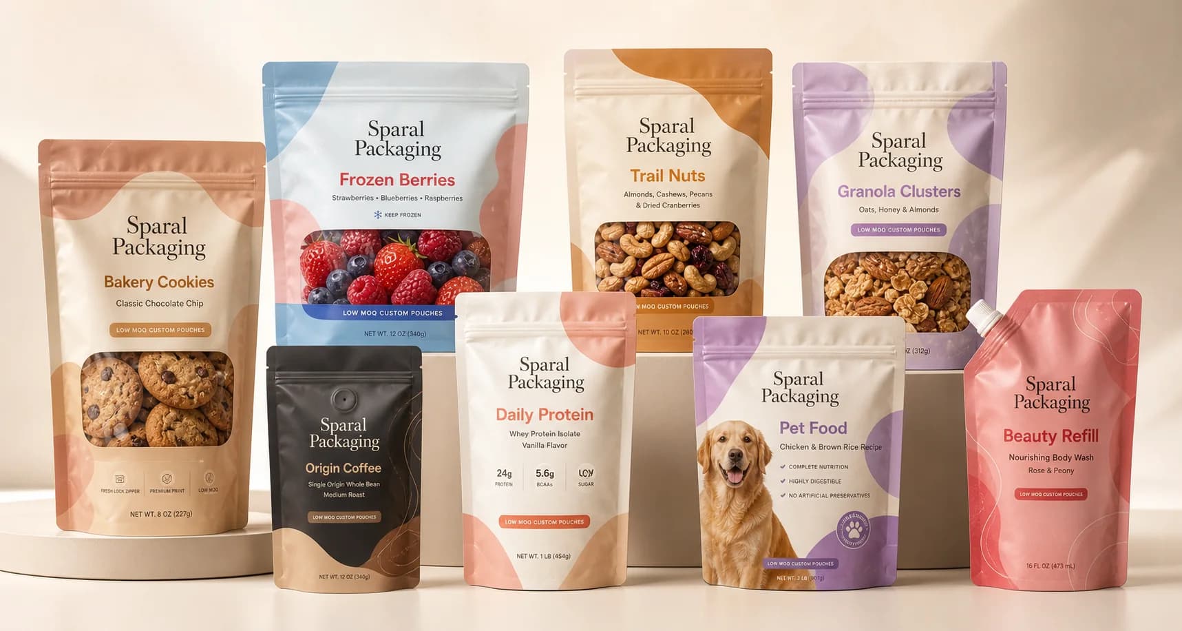 Food pouch packaging systems across snacks sauces dry goods and frozen launches