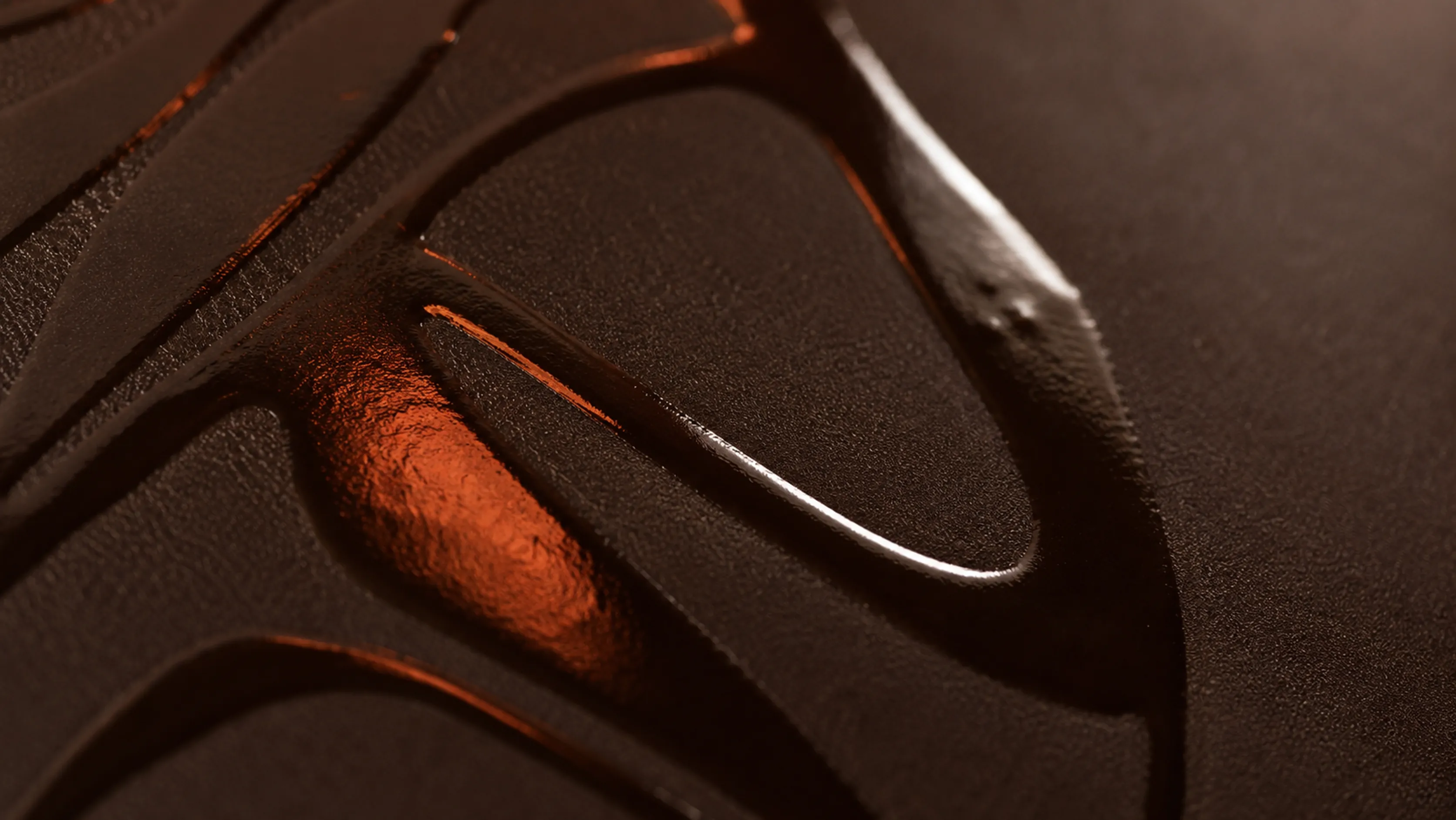 Selective spot-gloss UV pattern on dark matte pouch film — Sparal Packaging finish option