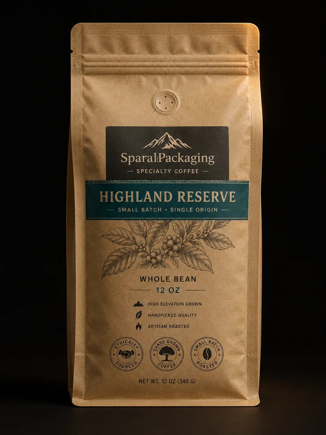Flat-bottom pouch custom packaging preview