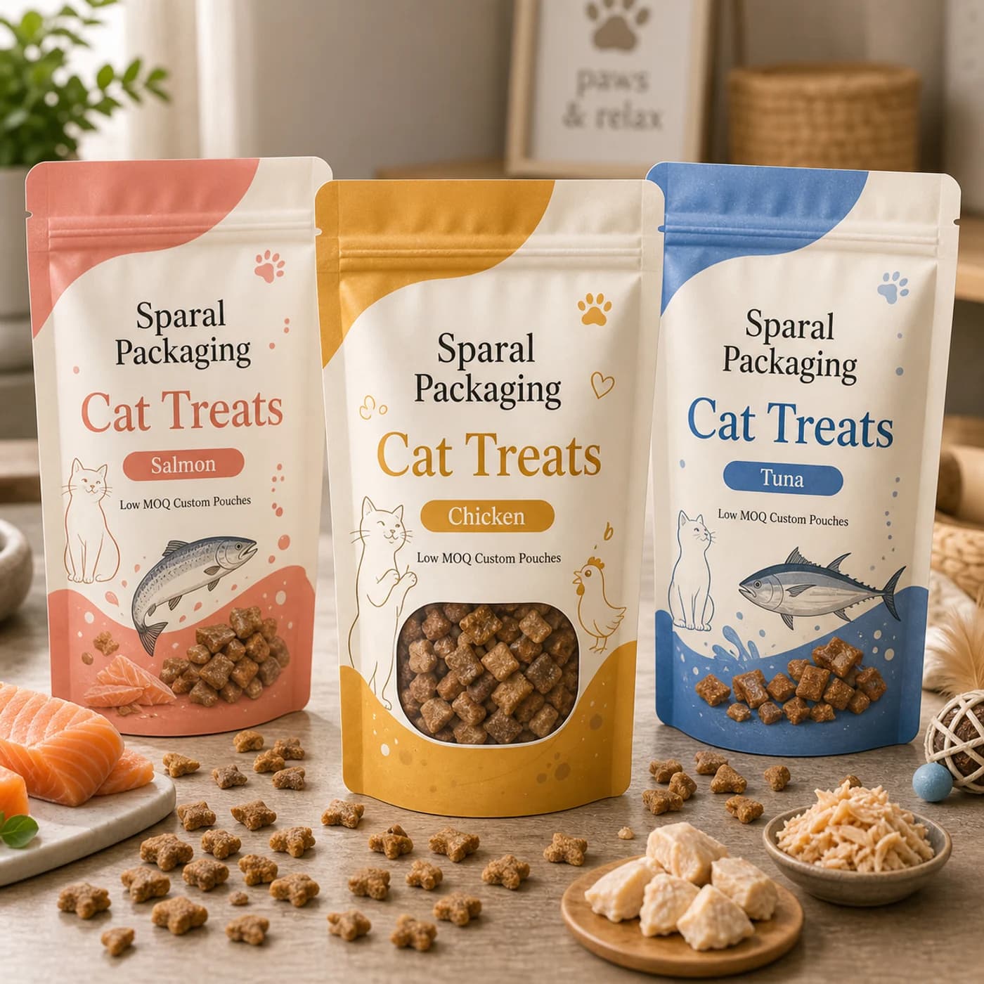 Cat treats pouch packaging opportunity by Sparal Packaging