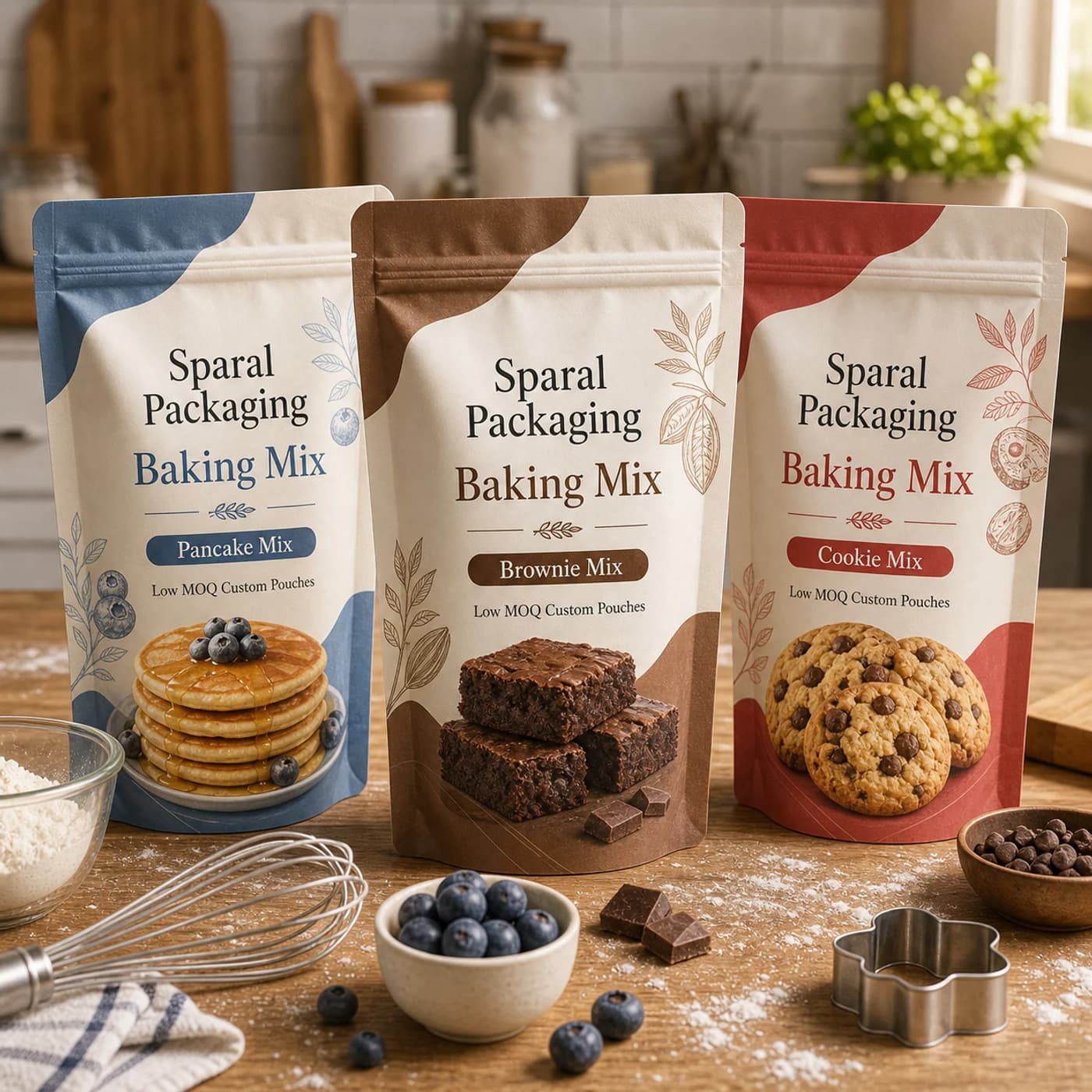 Baking mix pouch packaging opportunity by Sparal Packaging