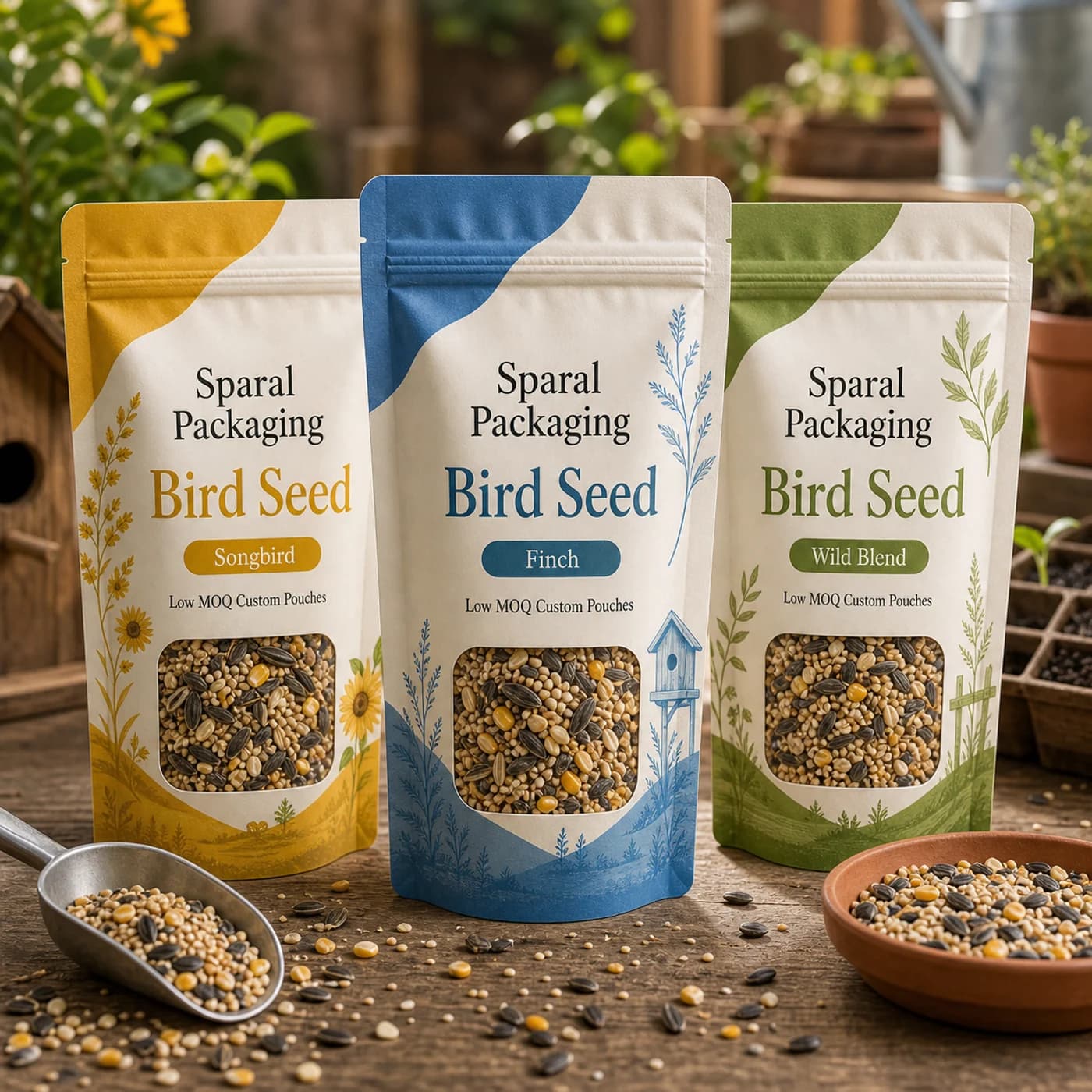 Bird seed pouch packaging opportunity by Sparal Packaging
