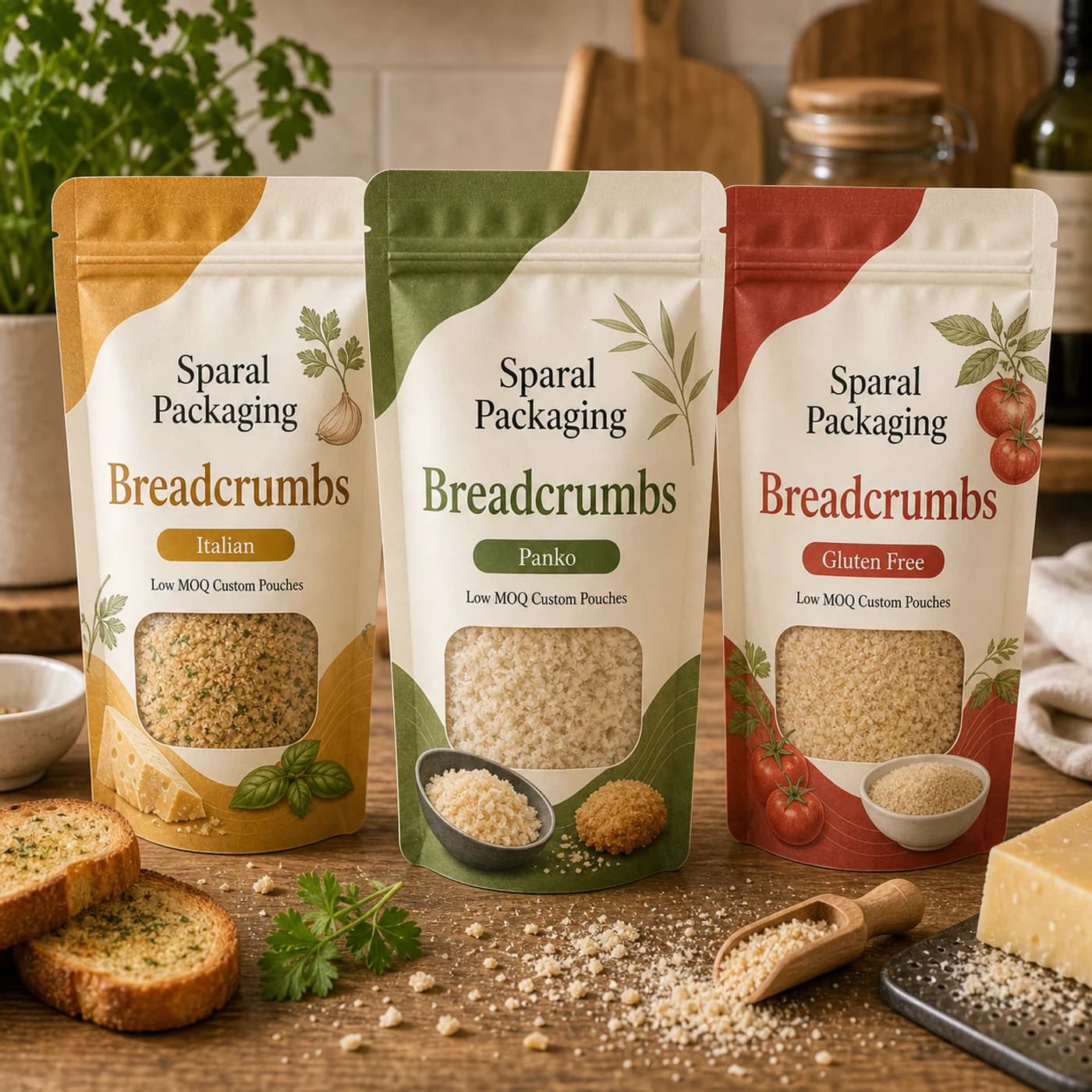 Breadcrumbs pouch packaging opportunity by Sparal Packaging