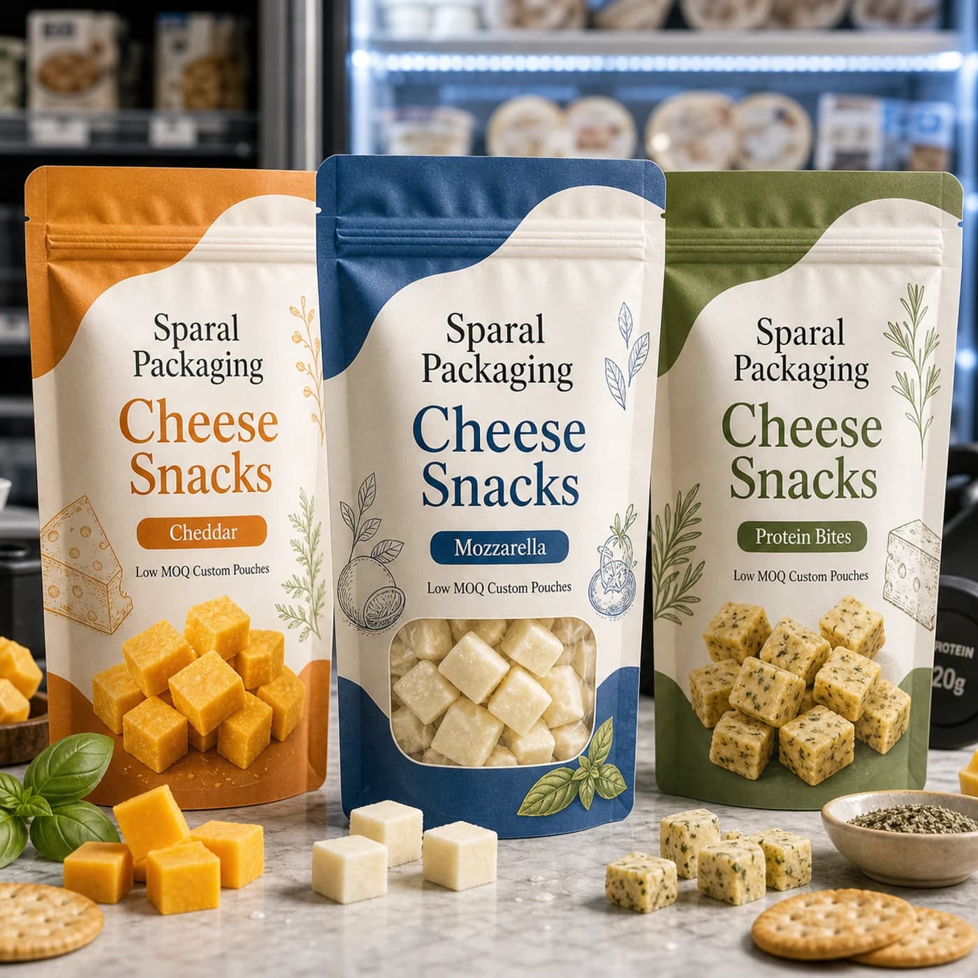 Cheese snacks pouch packaging opportunity by Sparal Packaging