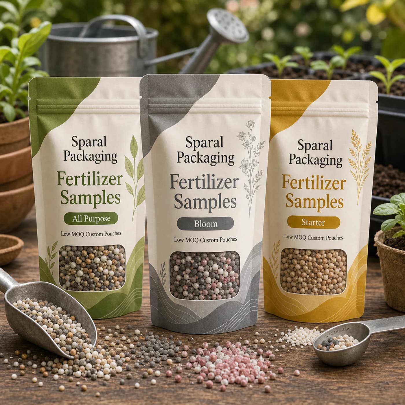 Fertilizer samples pouch packaging opportunity by Sparal Packaging
