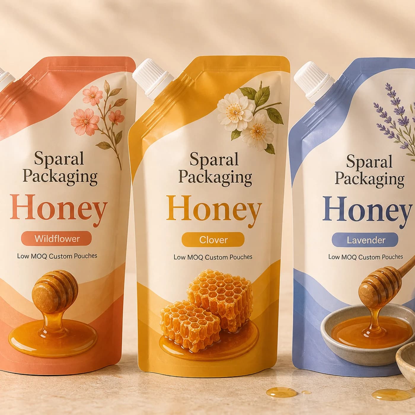 Honey pouch packaging opportunity by Sparal Packaging