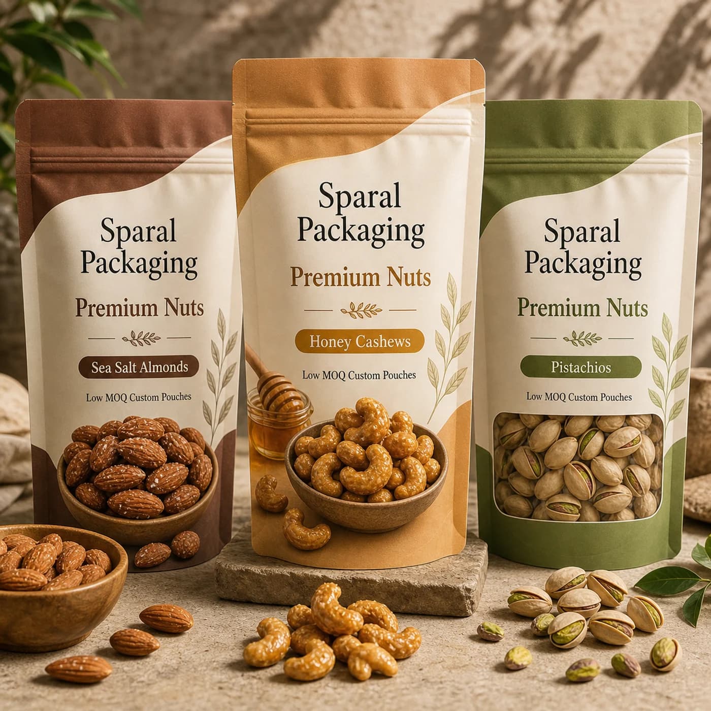 Nuts pouch packaging opportunity by Sparal Packaging
