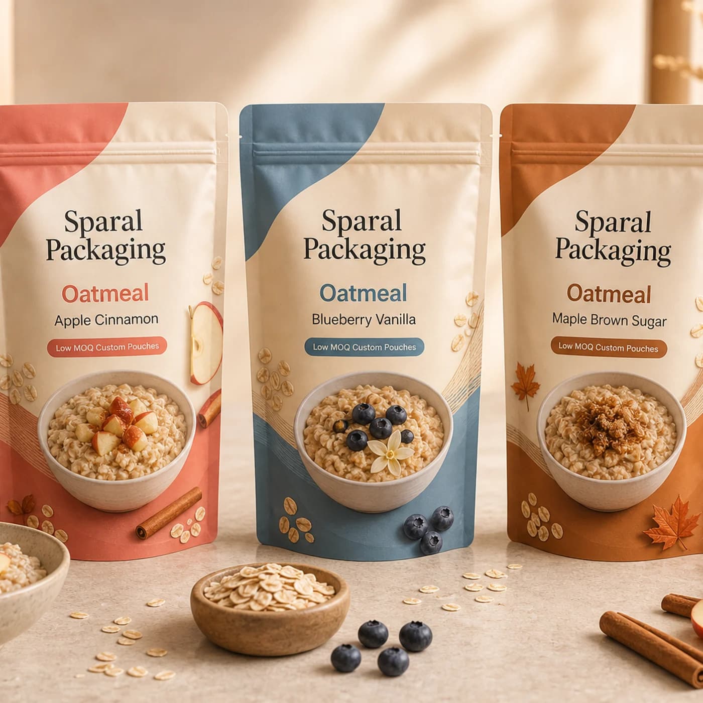 Oatmeal pouch packaging opportunity by Sparal Packaging