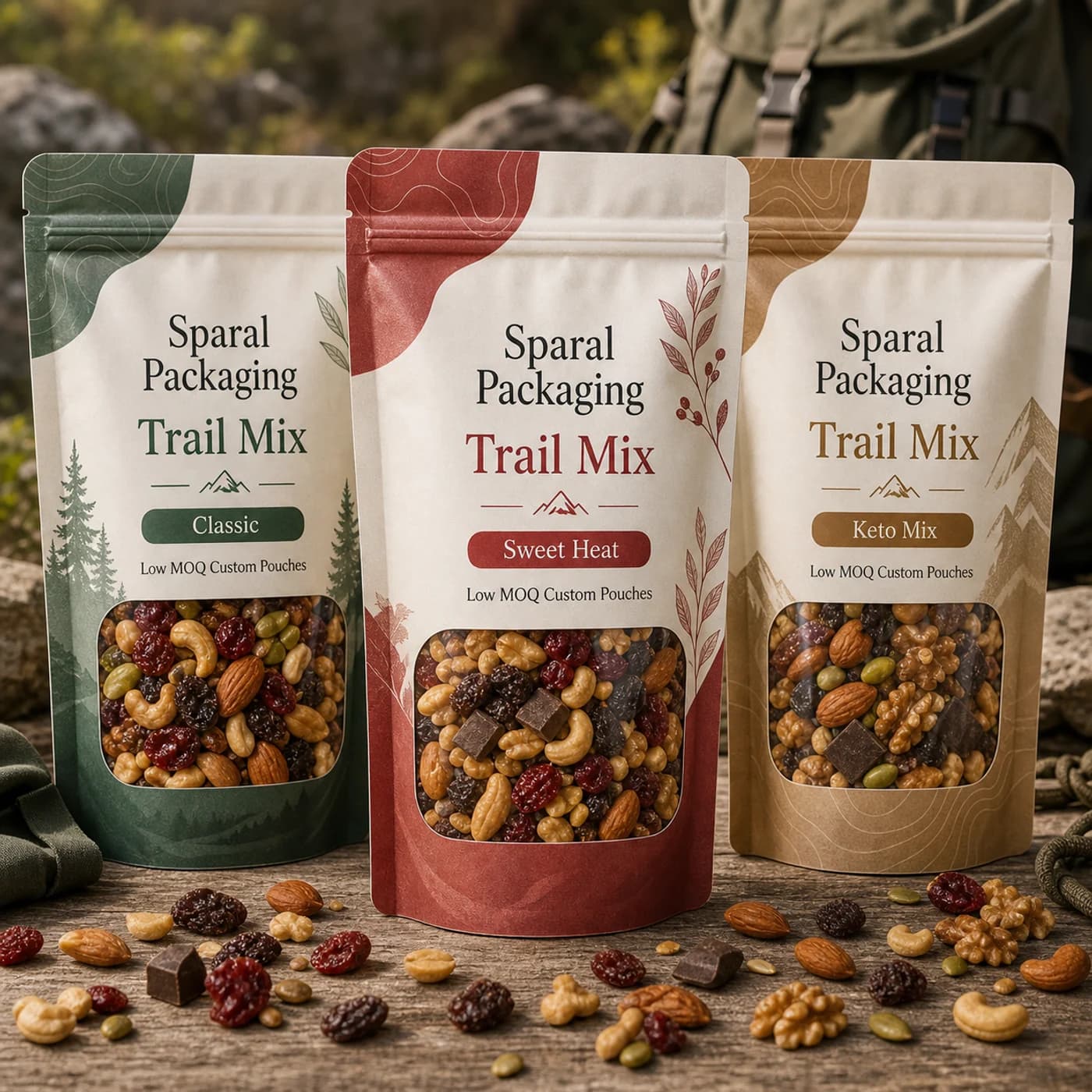 Trail mix pouch packaging opportunity by Sparal Packaging