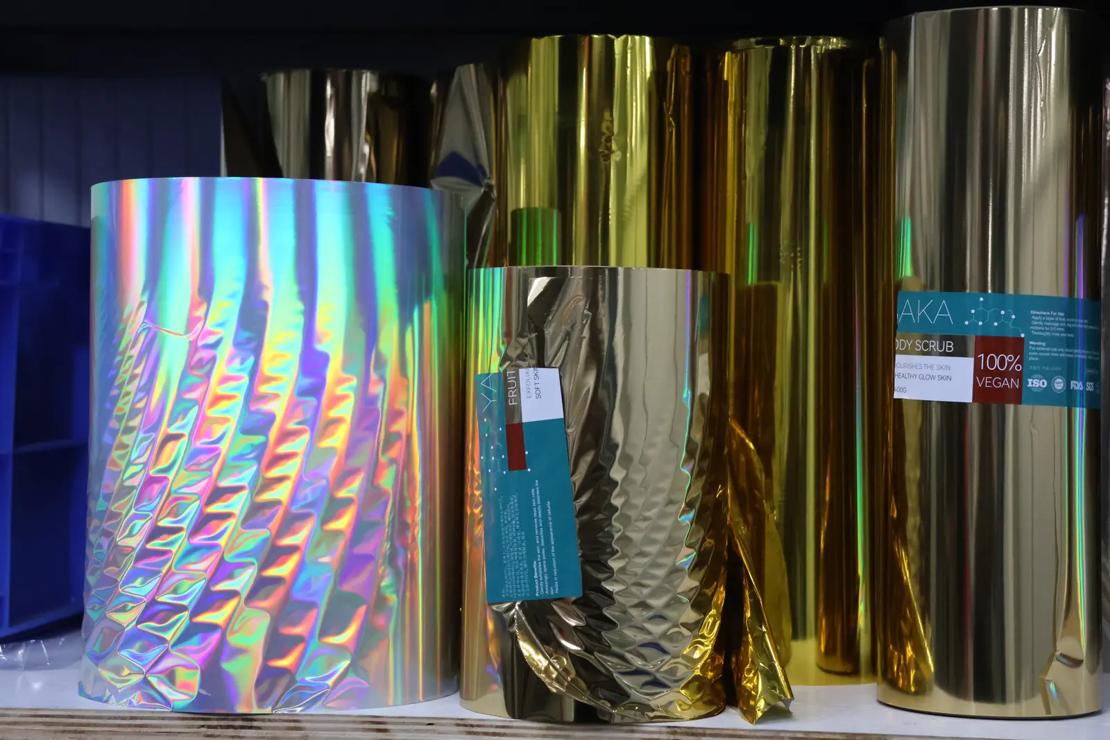 Foil film rollstock for high-barrier custom pouches at Sparal Packaging