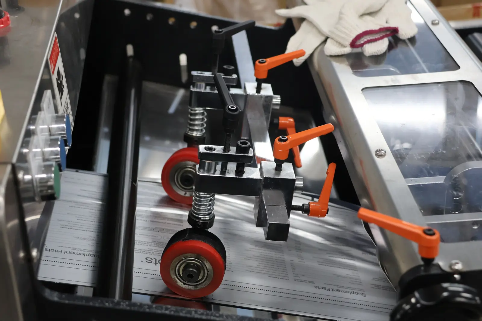 Custom-printed flexible film on Sparal Packaging's converting line